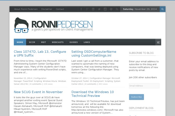ronnipedersen.com site used BulletPress