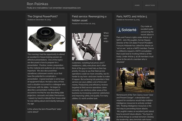 ronpalinkas.com site used Visual-wpcom