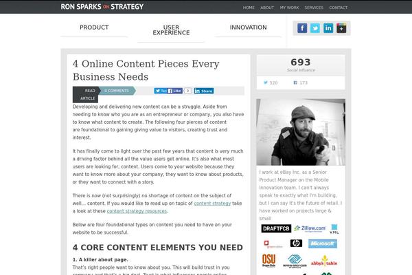 Standard theme site design template sample