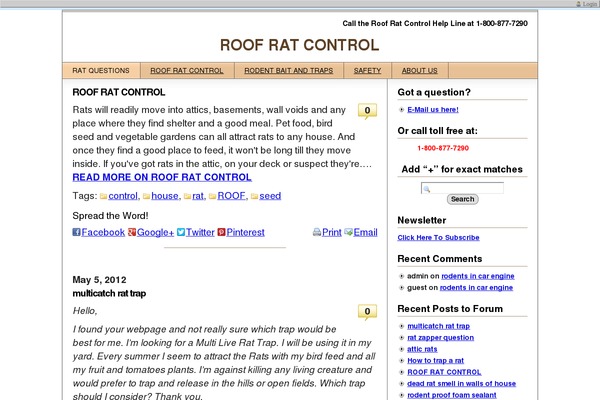 Site using Contact-form plugin