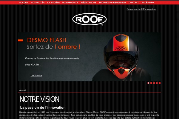 Roof theme site design template sample
