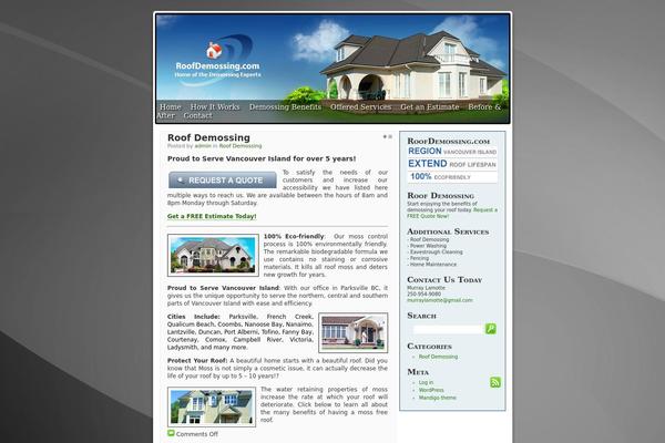 Mandigo theme site design template sample