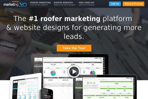 Marketing360-vertical theme site design template sample