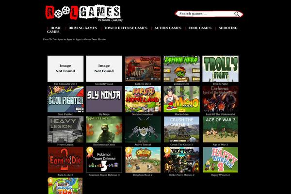 Flash Gamer theme site design template sample