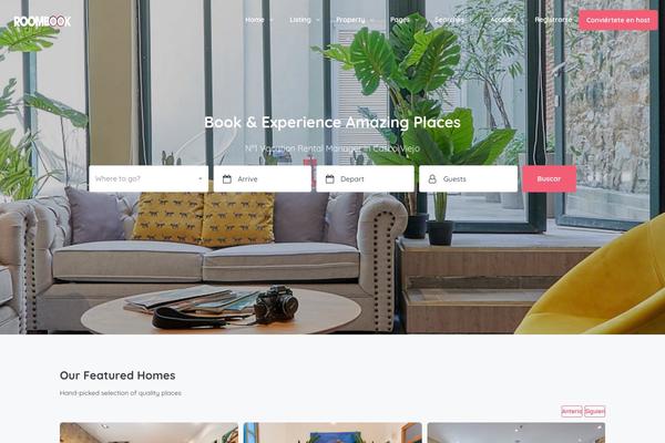 Homey theme site design template sample