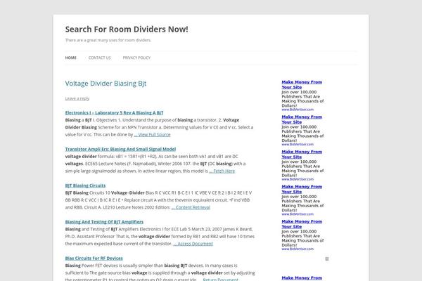 Twenty Twelve theme site design template sample