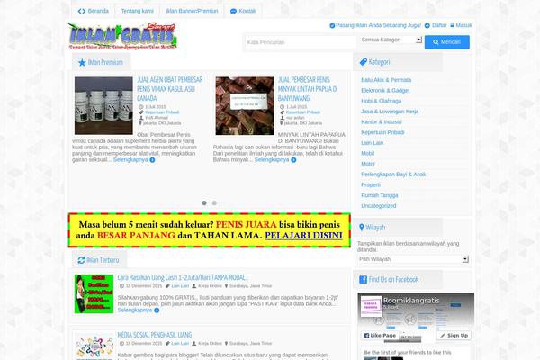 ngiklan1.1 WordPress theme, websites list used ngiklan1.1 theme ngiklan1.1 theme websites examples