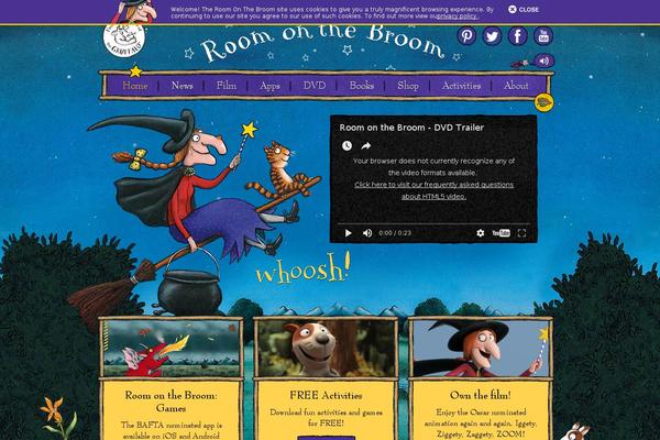 roomonthebroom.com site used Rotb