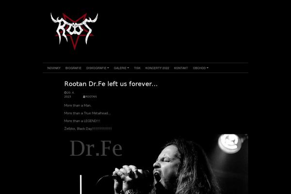 Coral Dark theme site design template sample
