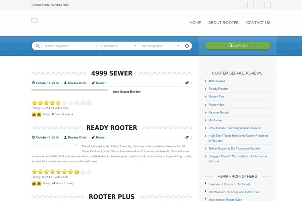Directory theme site design template sample