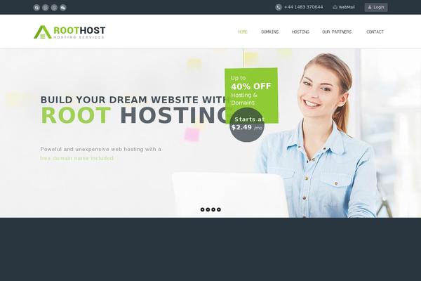 Arkahost theme site design template sample