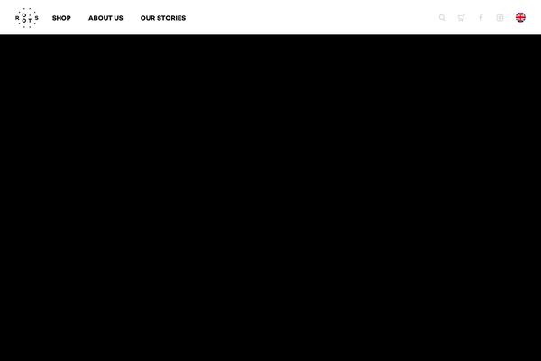 Roots theme site design template sample