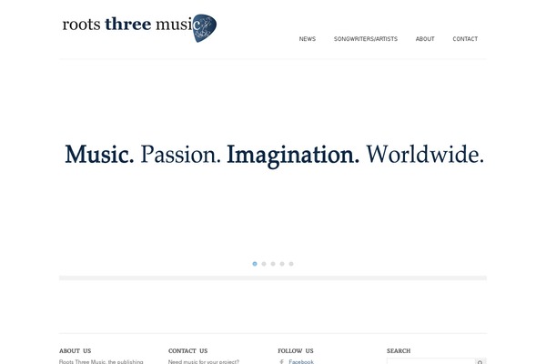 rootsthreemusic.com site used Layover