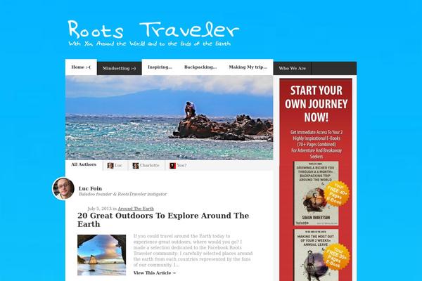 Blogga theme site design template sample