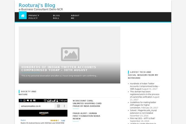 The Fox theme site design template sample