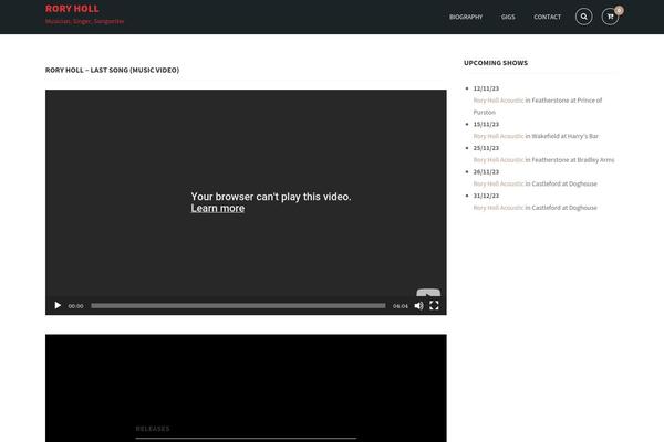 Site using Wolf-tour-dates plugin