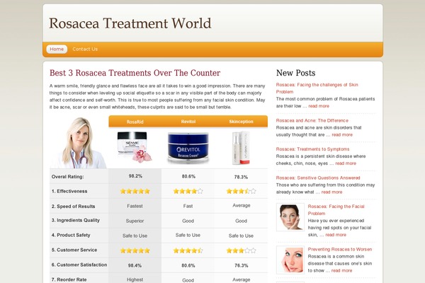 rosaceatreatmentworld.com site used Lifestyle