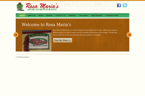 Restaurant theme site design template sample