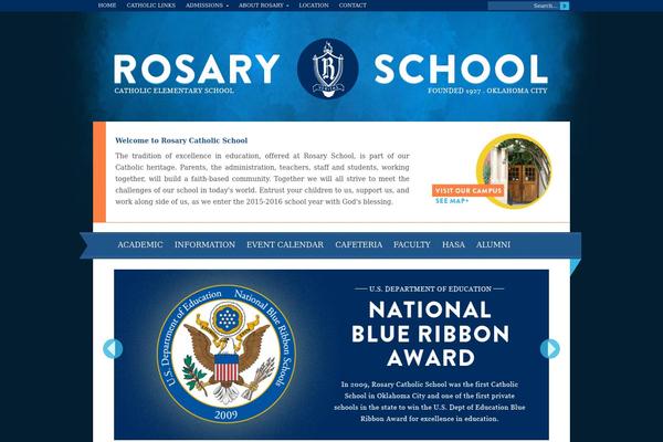 Academy theme site design template sample