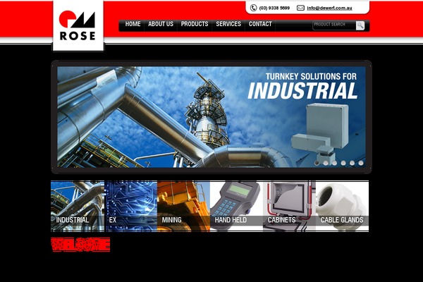 Rose theme site design template sample