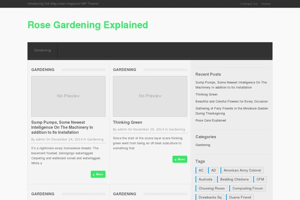 rose-gardening-explained.info site used Dotmag