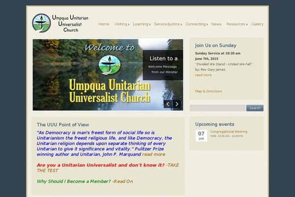 Ecclesia theme site design template sample