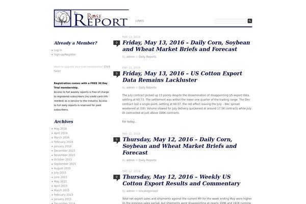 rosecottonreport.com site used Fifty Fifth Street