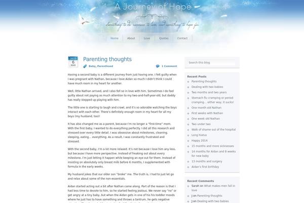 Hope theme site design template sample