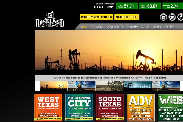 Roseland theme site design template sample