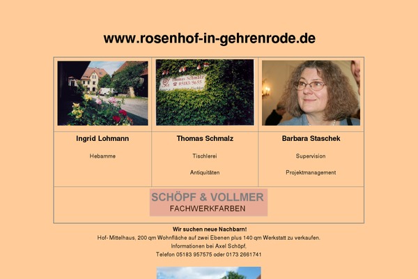 rosenhof-in-gehrenrode.de site used Weaver II