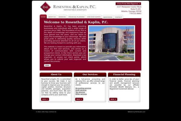 Niche_custom theme site design template sample