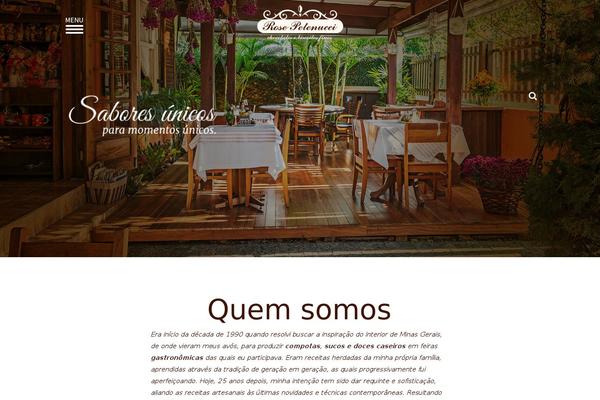 Rose theme site design template sample