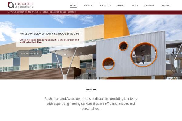 MIES theme site design template sample