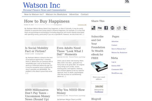 WordPress website example screenshot