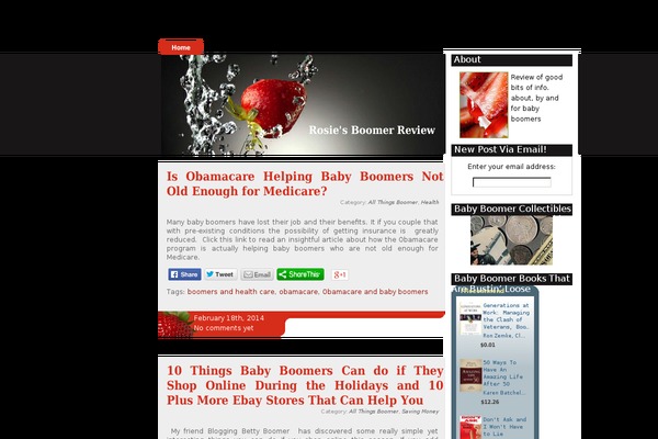 Strawberry Blend theme site design template sample