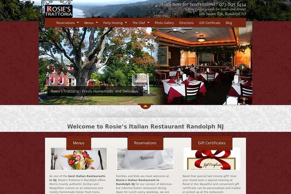 The Restaurant theme site design template sample