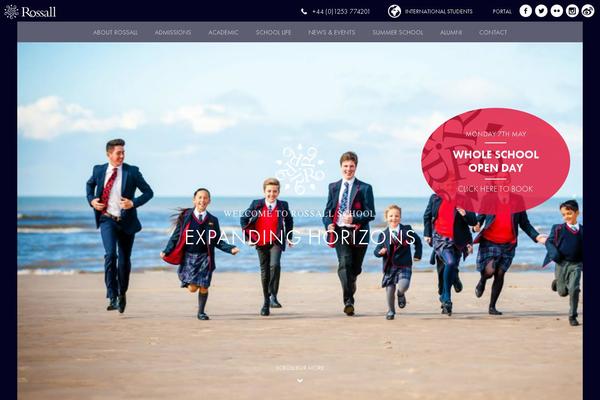 rossall.co.uk site used Rossall