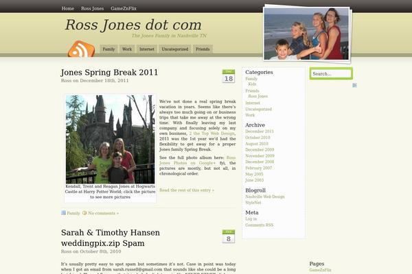 Amazing Grace theme site design template sample