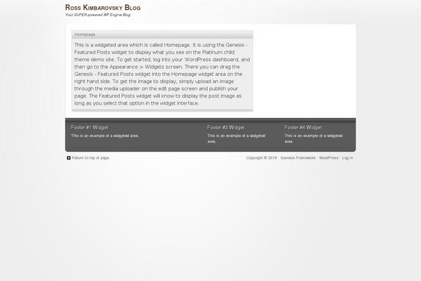 Platinum theme site design template sample