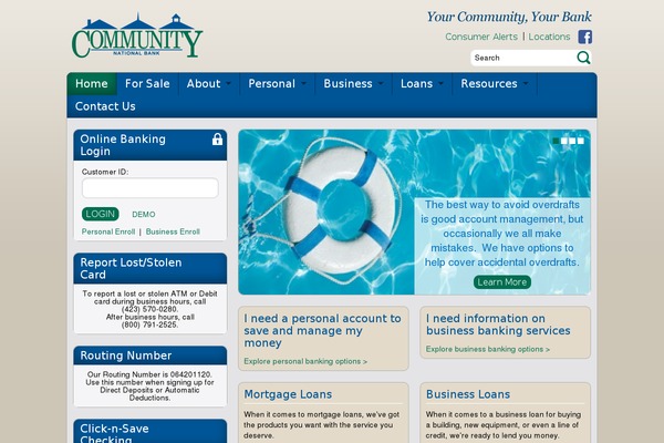 Site using Banksite-slider plugin