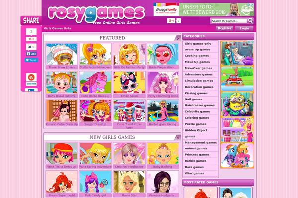 FunGames theme site design template sample