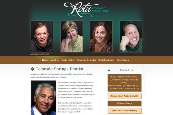 Rota theme site design template sample