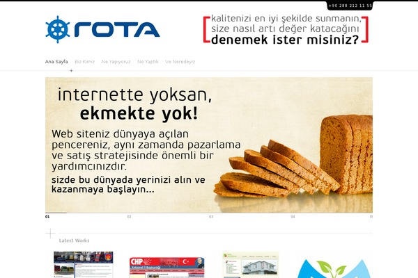 Rota theme site design template sample