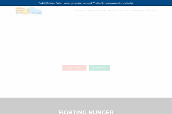 rotariansagainsthunger.org site used Zerif Pro