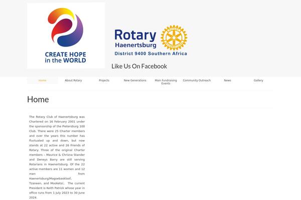 Site using Facebook Widget plugin