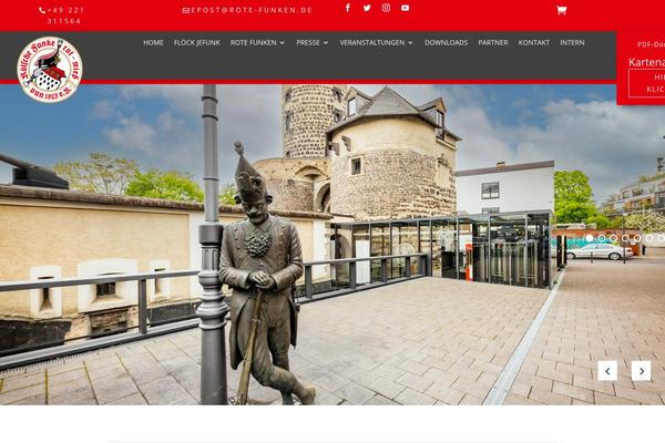 rote-funken.de site used Wireframe-kit