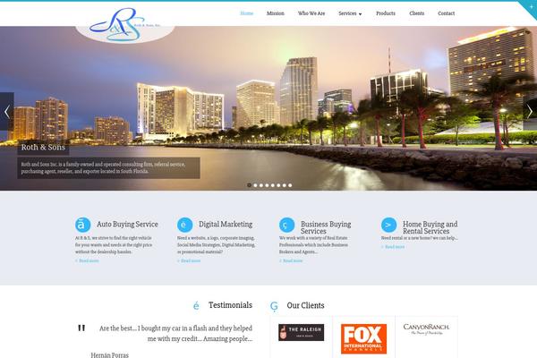 Biznez Lite theme site design template sample
