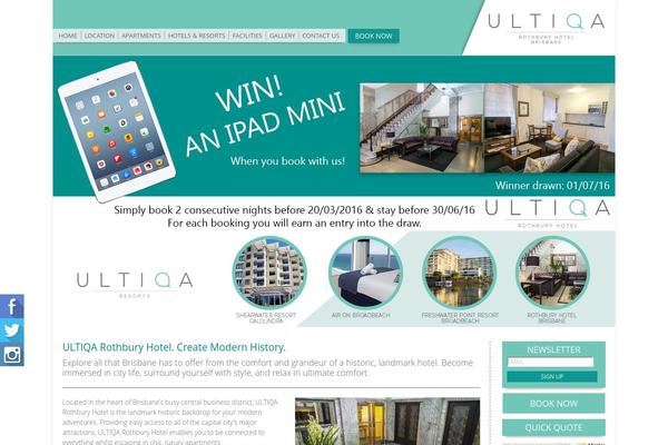 rothburyhotel.com.au site used Ultiqa