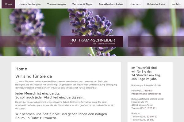 Radiate theme site design template sample