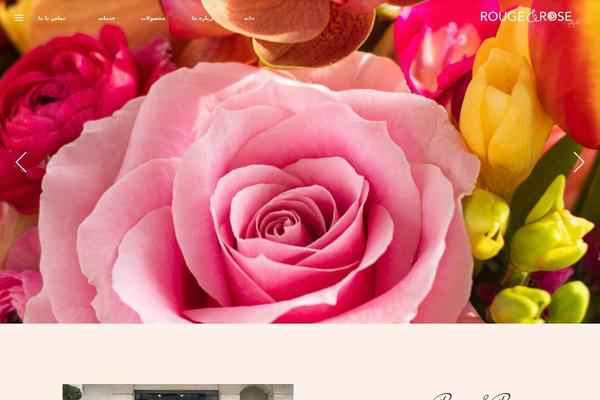 Rosebud theme site design template sample